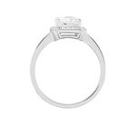 Bague Solitaire Pilar Argent Blanc Oxyde De Zirconium - Bijoux fantaisie Femme | Marc Orian