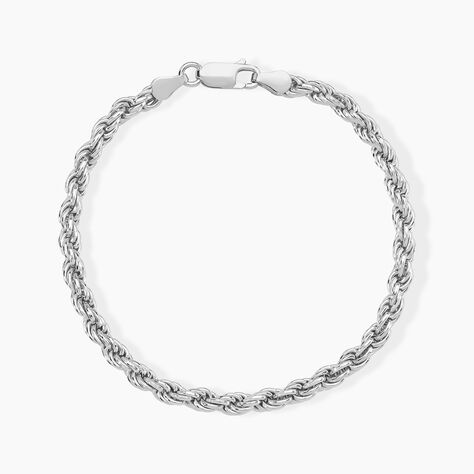 Bracelet Cacilda Maille Corde Argent Blanc - Bracelets mailles Femme | Marc Orian