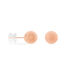 Boucles D'oreilles Puces Fidelia Boule Sablee Or Rose - Puces Femme | Marc Orian