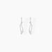 Boucles D'oreilles Pendantes Ysanna Or Blanc Oxyde De Zirconium - Pendantes Femme | Marc Orian