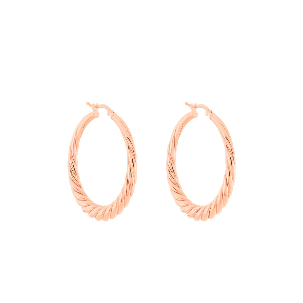 Cr&eacute;oles Asael Argent Rose - Cr&eacute;oles Femme | Marc Orian