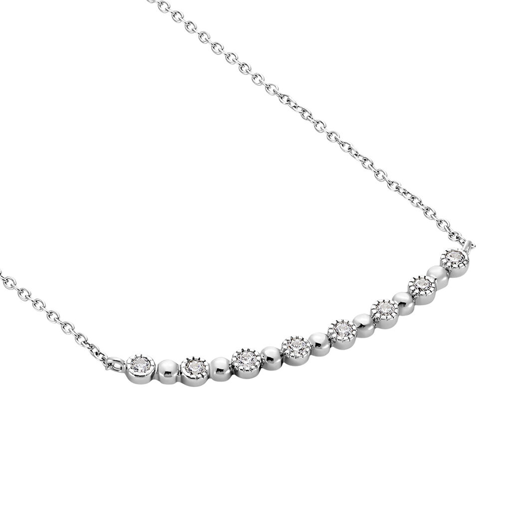 Collier Tammie Argent Blanc Oxyde De Zirconium - Colliers Femme | Marc Orian