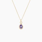 Collier Passion Or Jaune Amethyste Et Oxyde De Zirconium - Colliers avec pierres Femme | Marc Orian