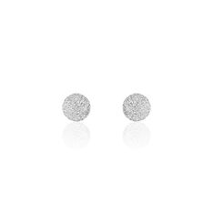 Boucles D'oreilles Puces Ayana Argent Blanc - Clous d'oreilles Femme | Marc Orian