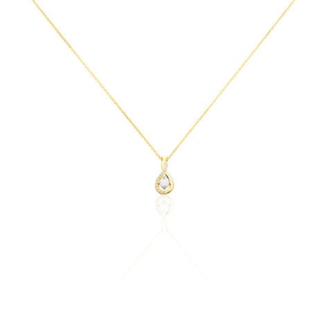 Collier Evana Or Jaune Oxyde De Zirconium - Colliers avec pierres Femme | Marc Orian