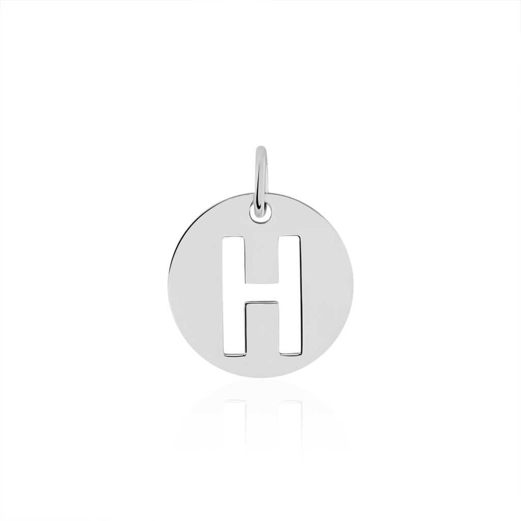 Pendentif Elio H Argent Blanc - Bijoux fantaisie Famille | Marc Orian