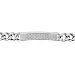 Bracelet Identit&eacute; Phebus Him Classique Acier Blanc - Gourmettes Homme | Marc Orian