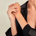 Bracelet Lyncee Argent Blanc Diamant Synth&eacute;tique - Bracelets cha&icirc;nes Femme | Marc Orian