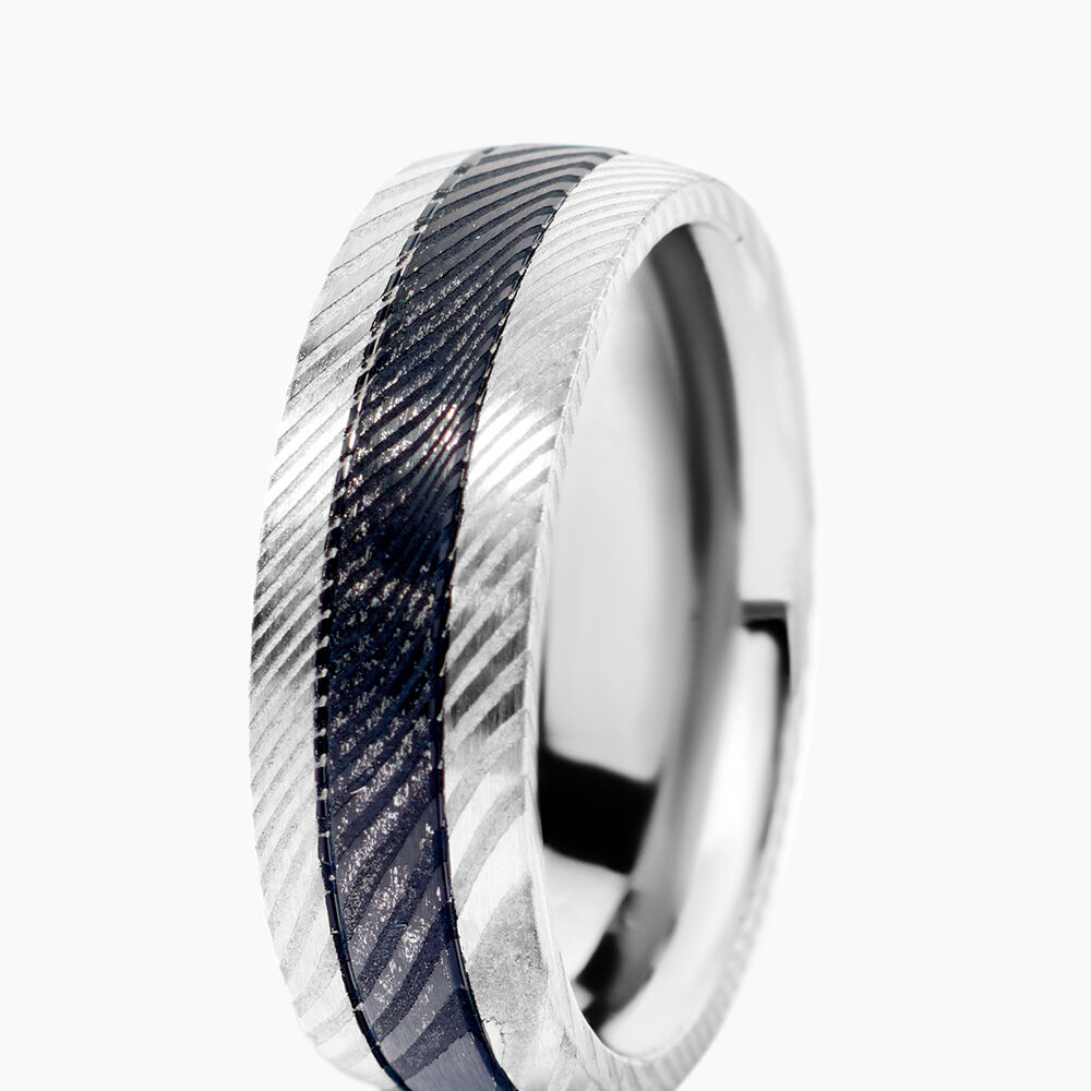 Bague Jourdan Acier Bicolore - Bijoux fantaisie Homme | Marc Orian