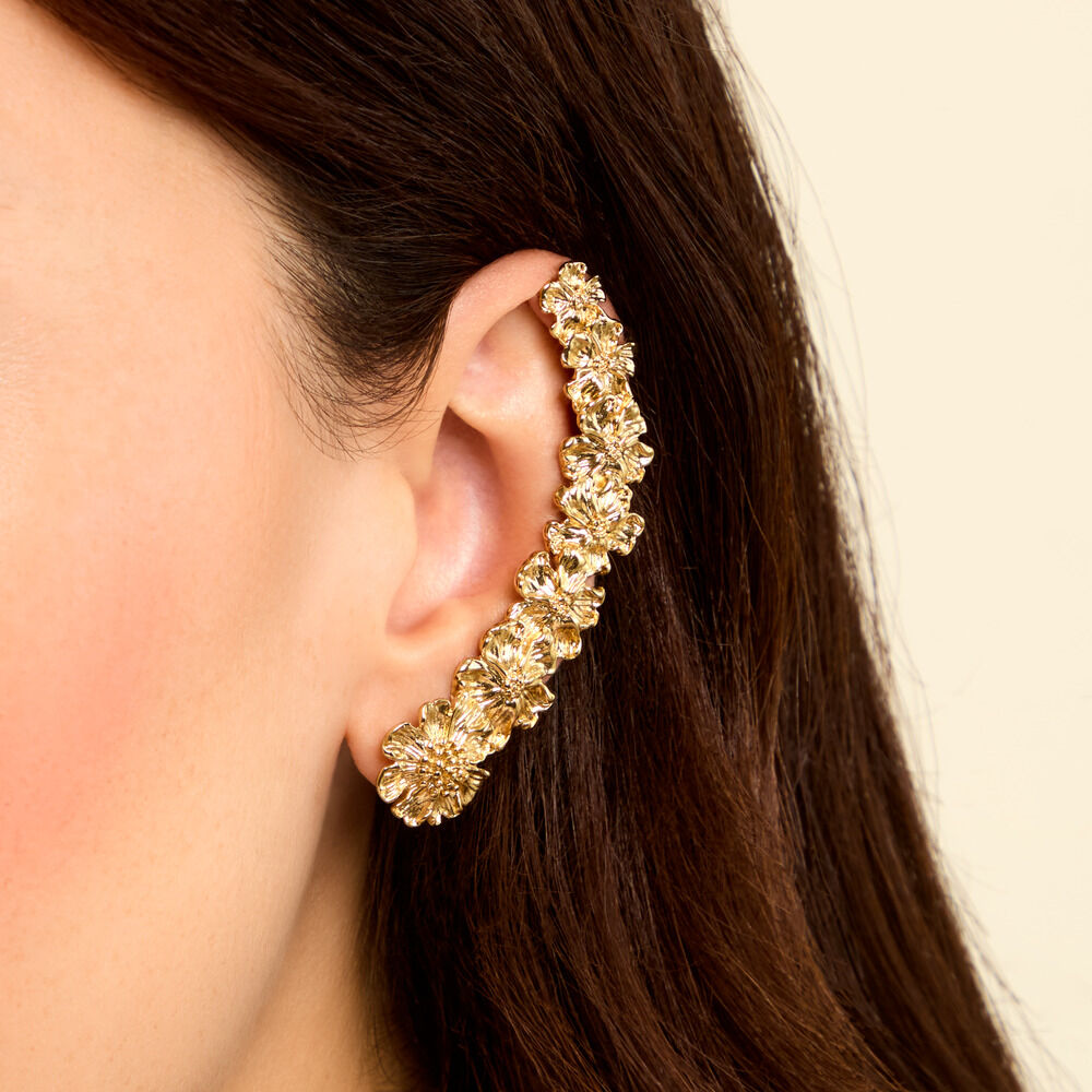 Bijoux D'Oreilles Sabina Acier Jaune - Piercings d'oreilles Femme | Marc Orian