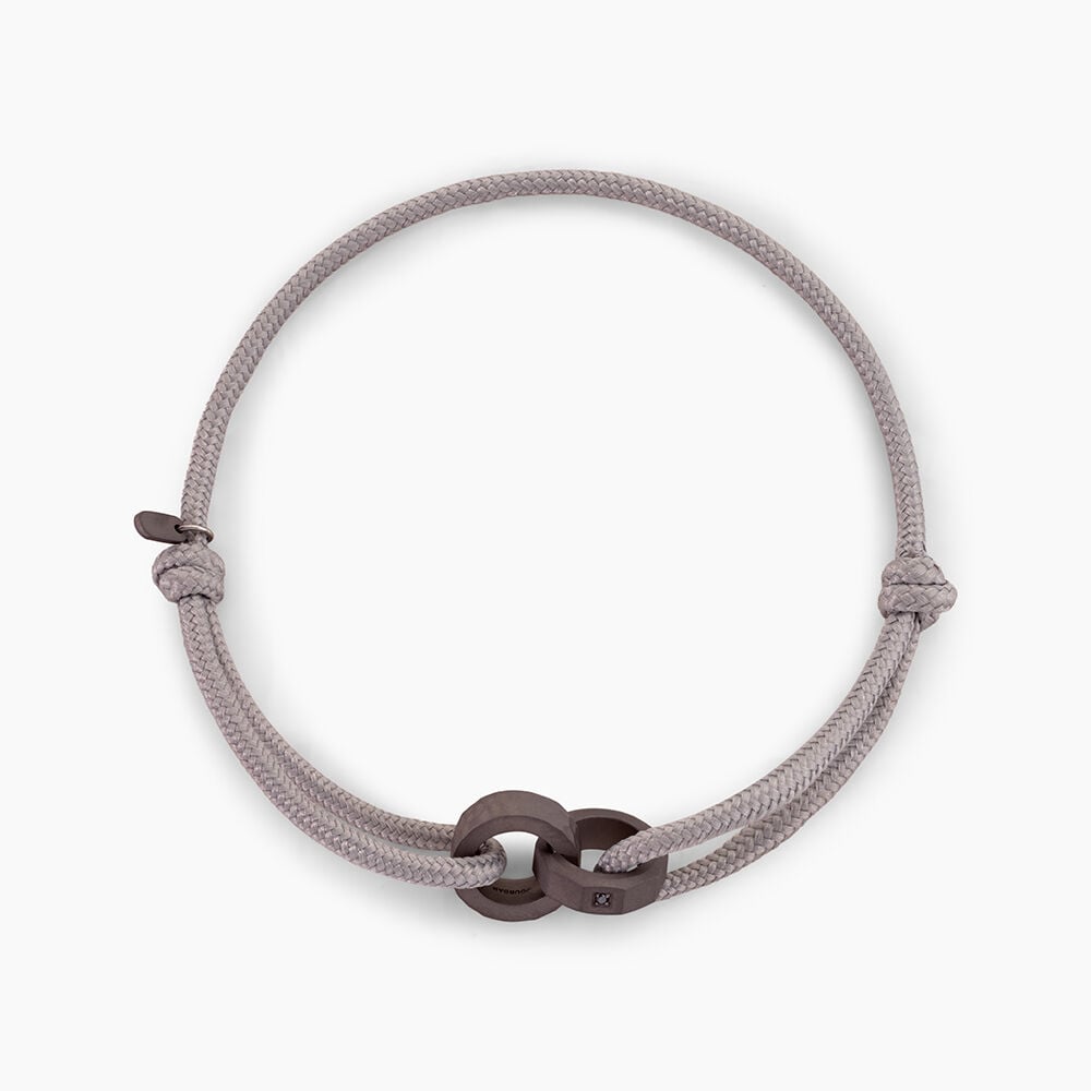 Bracelet Titane Gris Diamant - Bracelets cha&icirc;nes Homme | Marc Orian
