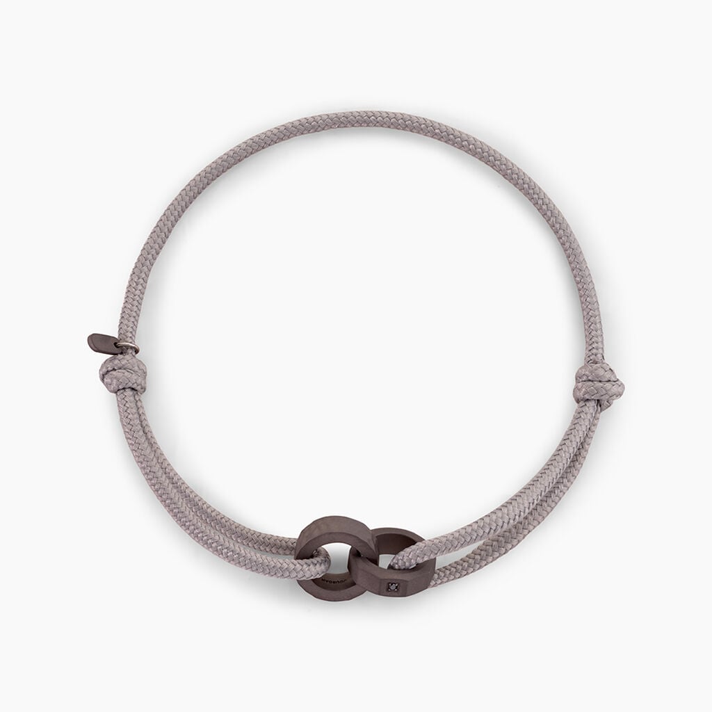 Bracelet Titane Gris Diamant - Bracelets cha&icirc;nes Homme | Marc Orian
