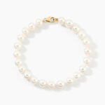 Bracelet Akoya Or Jaune Perle De Culture D'akoya - Bracelets cha&icirc;nes Femme | Marc Orian