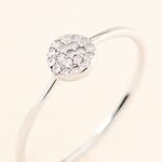 Bague Lorainne Argent Blanc Oxyde De Zirconium - Bijoux fantaisie Femme | Marc Orian