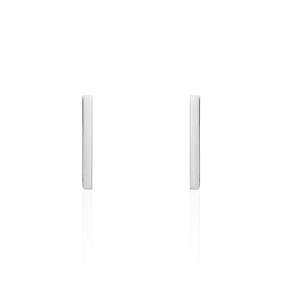 Boucles D'oreilles Puces Tullia Argent Blanc - Puces Femme | Marc Orian