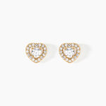 Boucles D'oreilles Puces Alais Plaqu&eacute; Or Jaune Oxyde De Zirconium - Puces Femme | Marc Orian