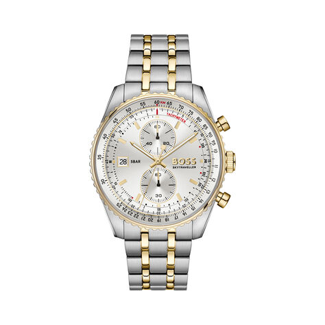 Montre Hugo Boss Skytraveller Pro Argent&eacute; - Montres &eacute;tanches Homme | Marc Orian