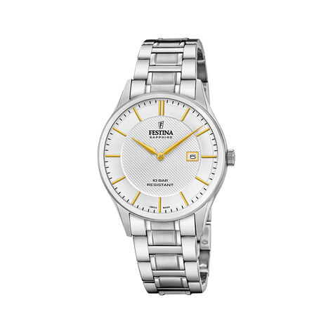 Montre Festina Swiss Made 40 Argenté - Montres Homme | Marc Orian
