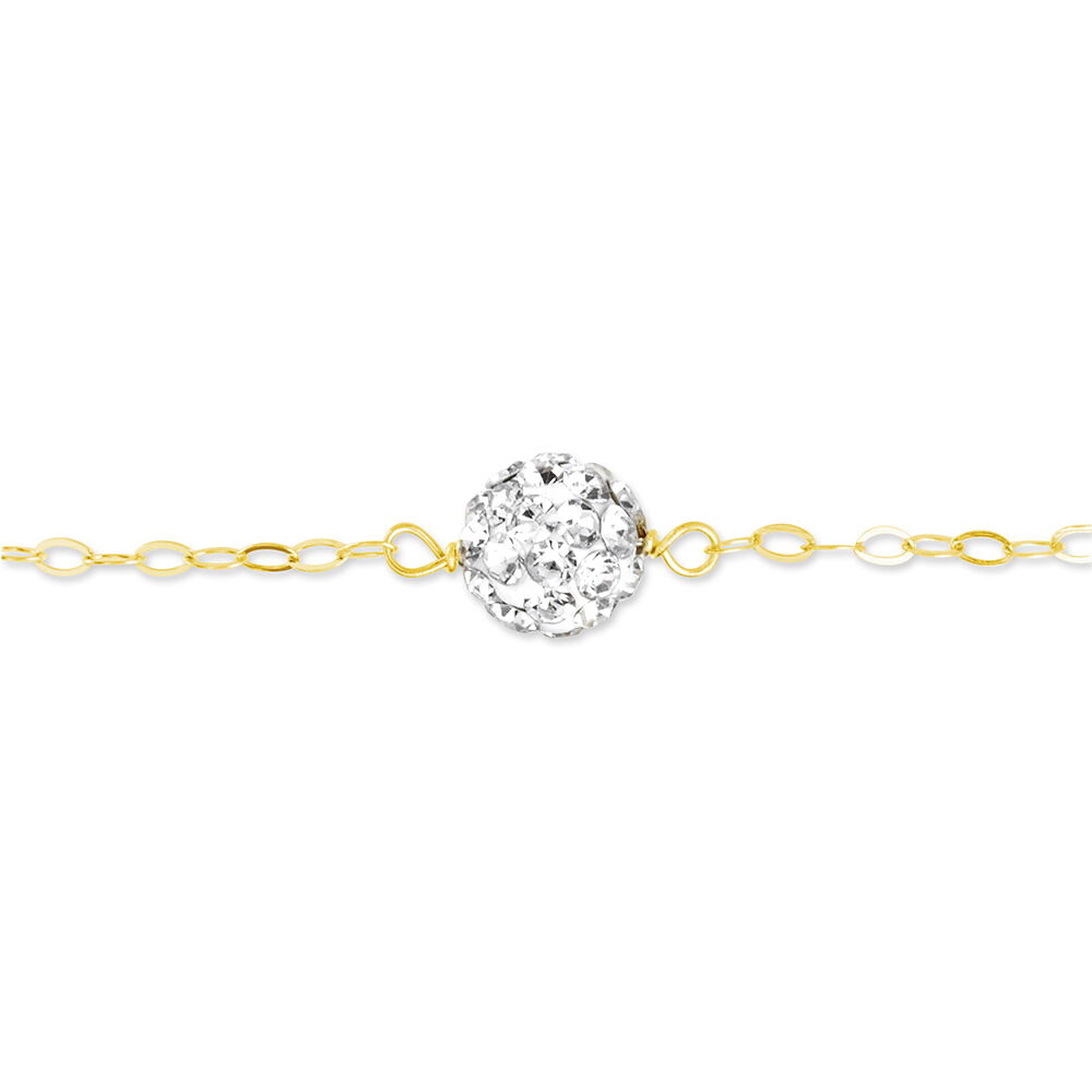 Bracelet Elyanah Or Jaune Strass - Bracelets cha&icirc;nes Femme | Marc Orian