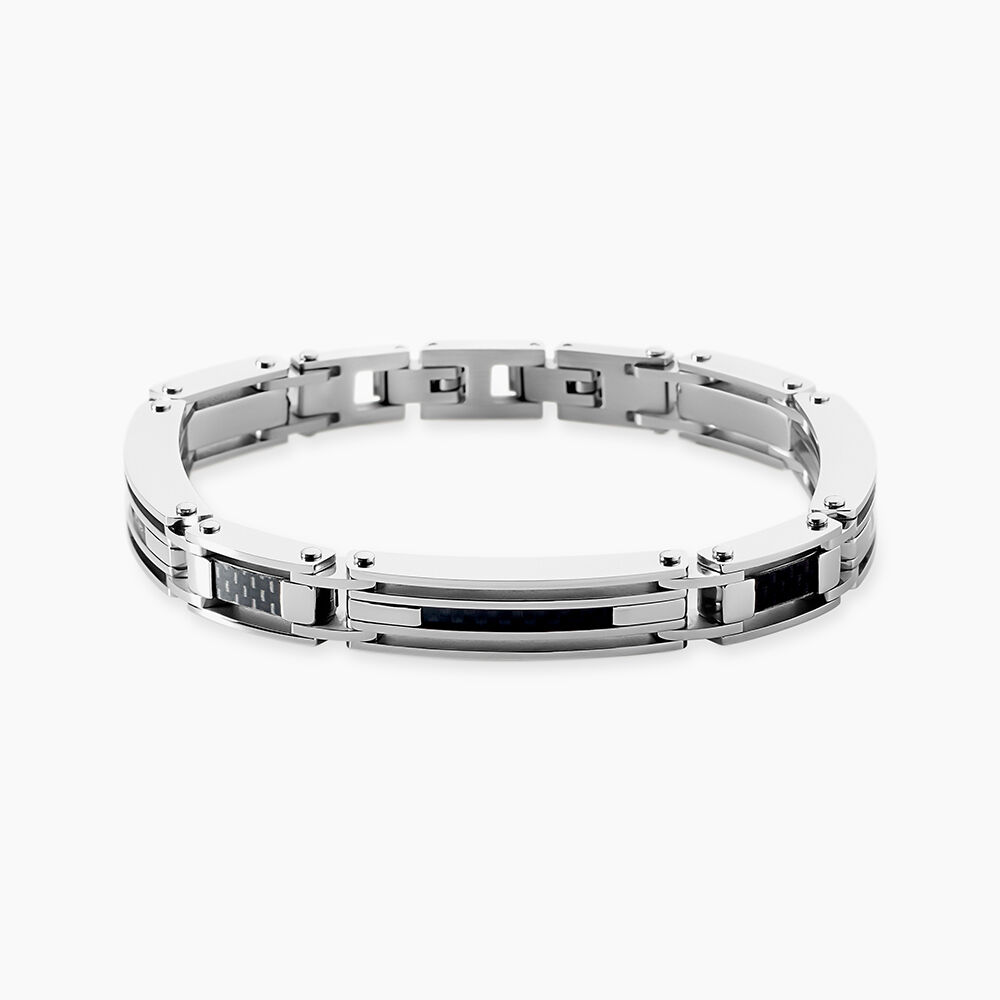 Bracelet Jourdan Acier Blanc - Bracelets cha&icirc;nes Homme | Marc Orian