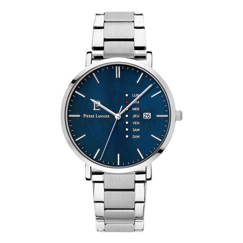 Montre Pierre Lannier Data Bleu - Montres &eacute;tanches Homme | Marc Orian