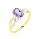 Bague Or Bicolore Bonnie Am&eacute;thyste - Bagues pierres fines Femme | Marc Orian