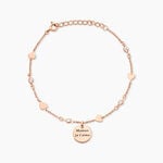 Bracelet Nueva Argent Rose Oxyde De Zirconium - Bracelets Medailles Femme | Marc Orian