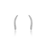 Bijoux D'oreilles Grimpants Gracelle Argent Blanc Oxyde De Zirconium - Piercings d'oreilles Femme | Marc Orian
