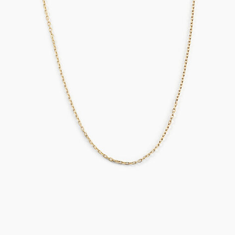 Chaîne Igoa Maille Forçat Diamantee Or Jaune - Chaines Femme | Marc Orian