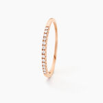 Alliance Pristina Or Rose Diamant - Alliances avec pierres Femme | Marc Orian