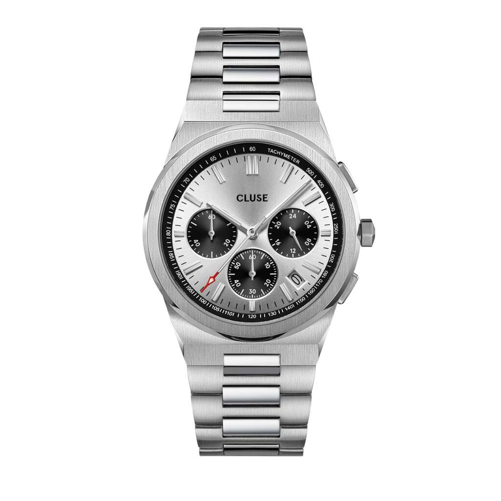 Montre Cluse Vigoureux Chrono Argenté - Montres étanches Homme | Marc Orian