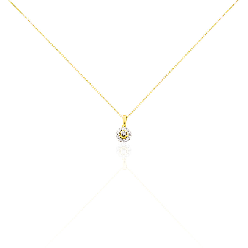 Collier Charletta Or Jaune Diamant - Colliers avec pierres Femme | Marc Orian