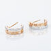 Boucles D'oreilles Puces Belindalan Or Bicolore Diamant - Puces Femme | Marc Orian