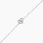 Bracelet Carren Argent Blanc Oxyde De Zirconium - Bracelets fantaisie Femme | Marc Orian