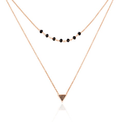 Collier Andreana Argent Rose Pierre De Synthese - Colliers multirangs Femme | Marc Orian