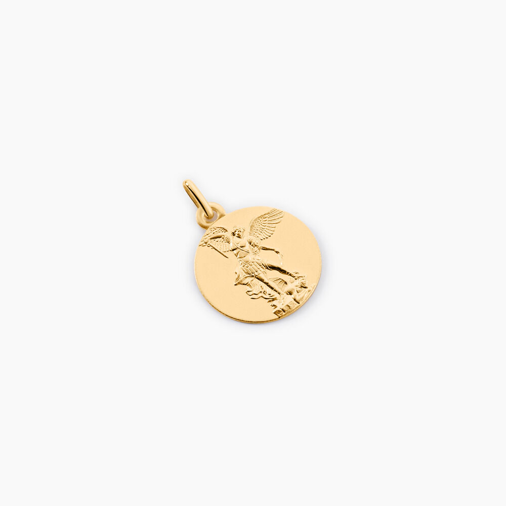 Medaille Or Jaune Saint Michel - Bijoux personnalis&eacute;s Famille | Marc Orian