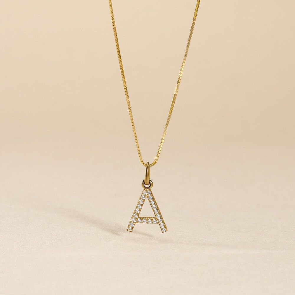 Pendentif Klementine Or Jaune Oxyde De Zirconium - Pendentifs Famille | Marc Orian