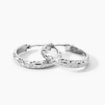 Cr&eacute;oles Argent Blanc Esmee - Cr&eacute;oles Femme | Marc Orian