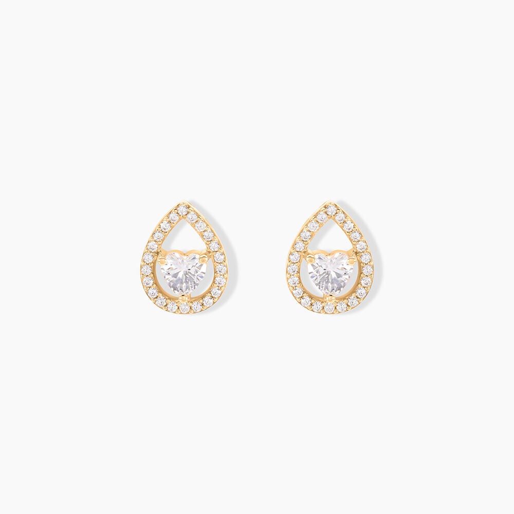 Boucles D'oreilles Puces Norig Plaqué Or Jaune Oxyde De Zirconium - Nouveautés Femme | Marc Orian