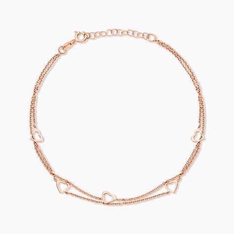 Cha&icirc;ne De Cheville Daria Argent Rose - Chaines de cheville Femme | Marc Orian