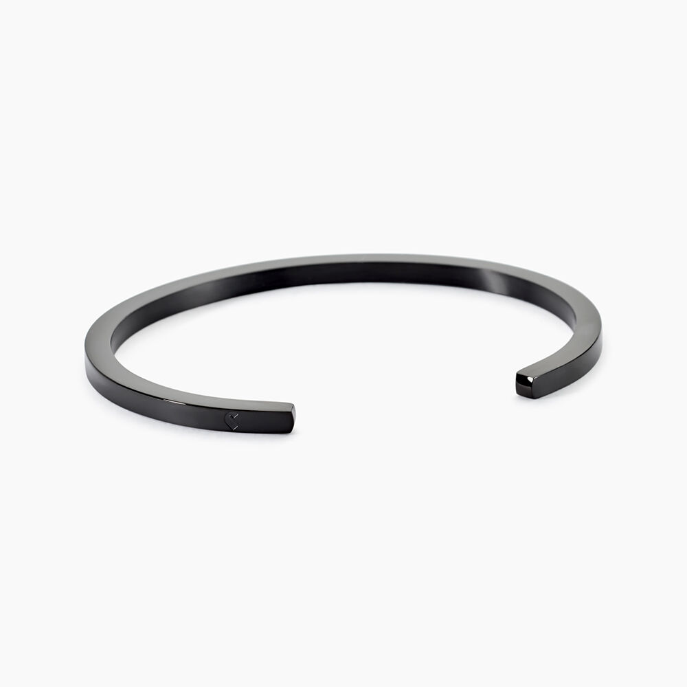 Jonc Jourdan Teno Acier Noir - Bracelets joncs Homme | Marc Orian