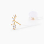 Boucles D'oreilles Puces Iuliana Or Jaune Oxyde De Zirconium - Puces Femme | Marc Orian