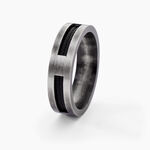 Bague Phebus Him Cosme Acier Noir - Bijoux fantaisie Homme | Marc Orian