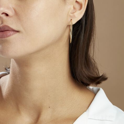 Créoles Valencina Or Jaune - Boucles d'oreilles Créoles Femme | Marc Orian