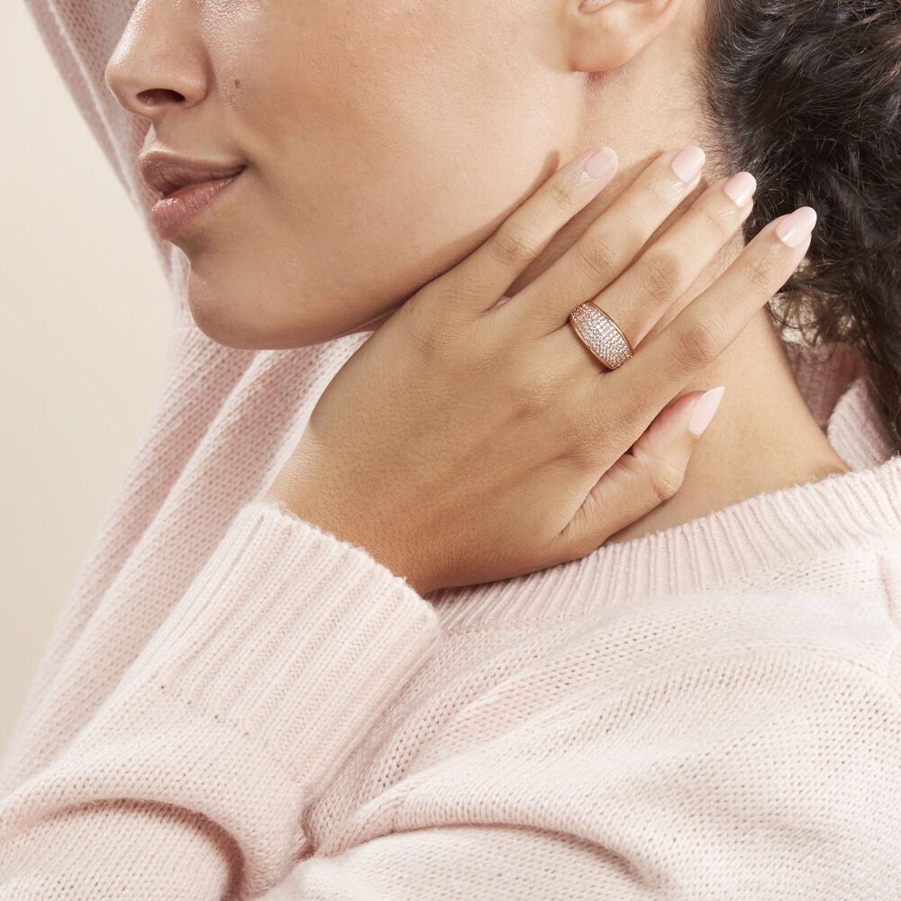 Bague Edenne Plaqué Or Jaune Oxyde De Zirconium - Bagues avec pierre Femme | Marc Orian