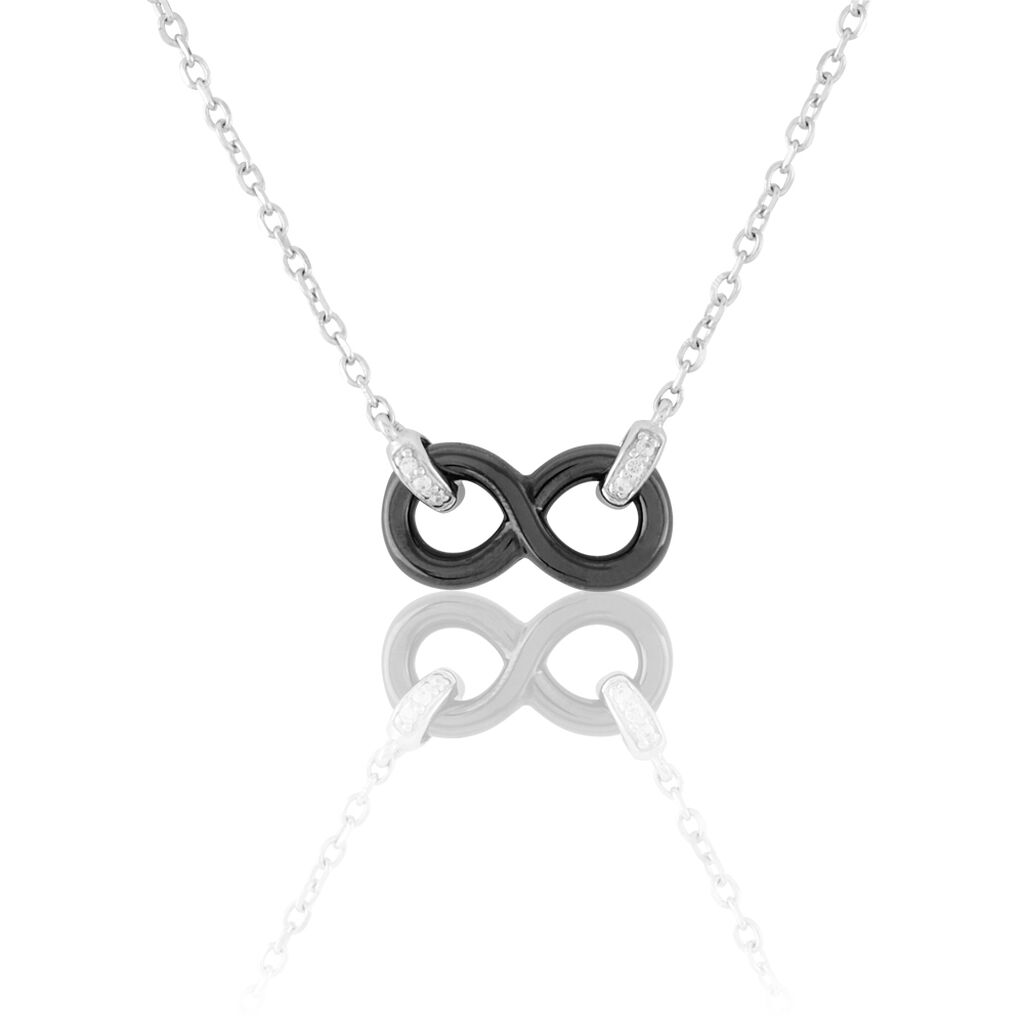 Collier Celinia Argent Blanc Céramique Et Oxyde De Zirconium - Colliers Femme | Marc Orian