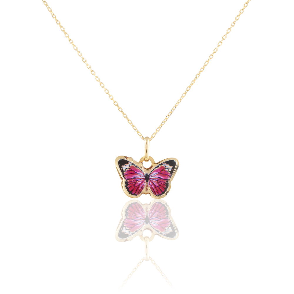 Collier Sulivia Papillon Or Jaune - Colliers ete Enfant | Marc Orian