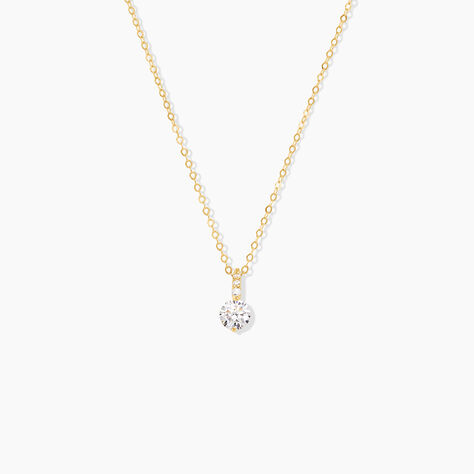 Collier Derby Or Jaune Oxyde De Zirconium - Colliers avec pierres Femme | Marc Orian