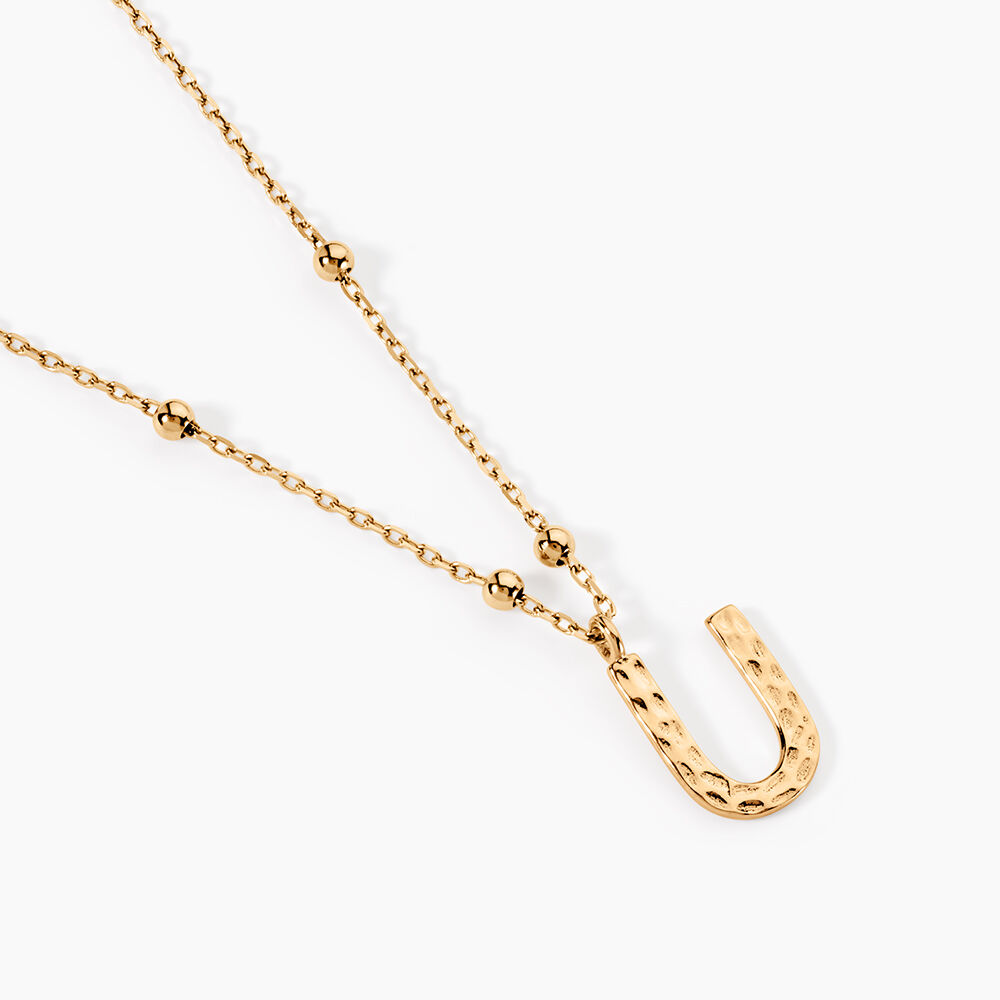 Collier Plaqu&eacute; Or Jaune Lettra - Colliers fantaisie Femme | Marc Orian