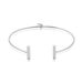 Bracelet Jonc Tullia Argent Blanc - Bracelets joncs Femme | Marc Orian